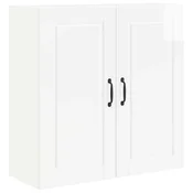 Vidaxl Omarica na steni PORTO Visok sijaj bela 80 x 31 x 80 cm