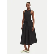 Tommy Jeans  TJW RIB POPLIN TANK DRESS EXT  Črna