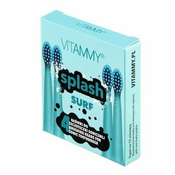 Vitammy SPLASH, Rezervni ročaji za zobne ščetke SPLASH, modra/surf /, 4 kos