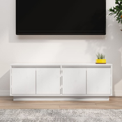 TV ormaric bijeli 110 x 34 x 40 cm od masivne borovine