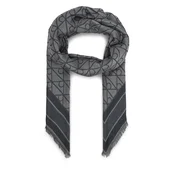 Calvin Klein Naglavna ruta Emblem Aop Jacquard Square Scarf LV04F8080G Črna