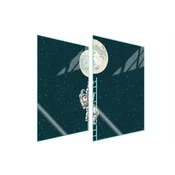 shumee ZAŠČITNA STEKLENA KROŽNIK ZA KUHINJO 2x35x52 MOON
