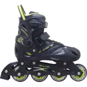 ROLER PW126B-C CRNO SIVA S(33-36) PVC ABEC5 PU TOCKICI
