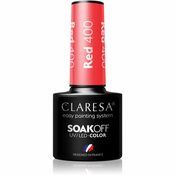 Claresa SoakOff UV/LED Color Rainbow Explosion gel lak za nokte nijansa Red 400 5 g