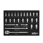 WIHA set nasadnih kljuceva, racna i nastavci W 44740