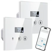 6x ALLEVOI Wi-Fi stikalo za rolete z LCD-zaslonom 80 x 80 mm