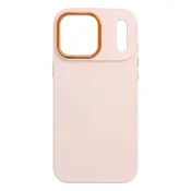 Okvirni ovitek za iPhone 17 Pro Max/18 Pro Max pudrasto roza