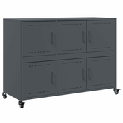 Komoda antracit 100,5x39x72 cm od celika