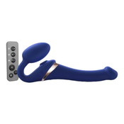 Strap-on-me S - zračni vibrator brez naramnic - majhen (modri)