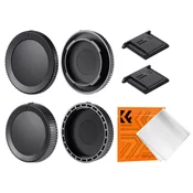 K&F Nikon Z-mount Body Cap*2 + Lens Rear Cap*2 + Hot Shoe Cap*2 + Cleaning Cloth*1