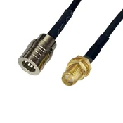 shumee Pigtail QMA vtič/SMA-RP vtičnica RG174 20 cm