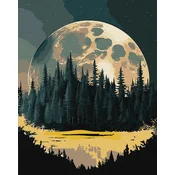 Ideyka Slikanje po številkah - Skrivnostna pokrajina z dodatnimi kovinskimi barvami art_selena_ua 40 x 50 cm