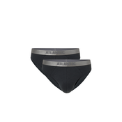 Mens briefs in Pima cotton ATLANTIC 2Pack - dark gray