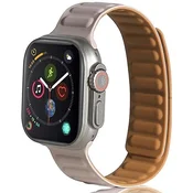 1 to 3 BELINE APPLE WATCH MAGNETIC PAŠČEK 42/44/45/49 MM SIV/KAKI