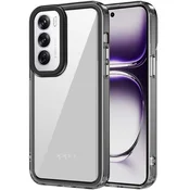 GS Ovitek za Oppo Reno 12 Fusion Hybrid, prozoren/črn