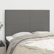 Vidaxl vidaXL Vzglavja za posteljo, 4 kosi, temno siva, 72x5x78/88 cm, blago
