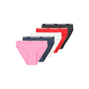 Otroške spodnje hlače Converse 5-pack rdeča barva