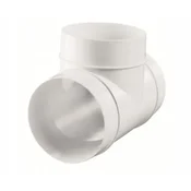 shumee Okrogli ravni T-kos 100 mm PVC VENTS 492
