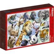 Alipson Puzzle Živalske glave 500 kosov