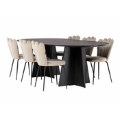 jedilnica set Dallas 4030 75x115x230cm