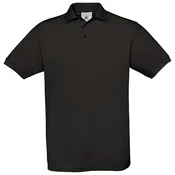 MAJICA KRATKI RUKAVI B&C SAFRAN POLO 180G CRNA 3XL