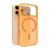Puro Silikonska maskica Magsafe za iPhone 17 Pro s dnevnim svjetlom - prozirno narančasta