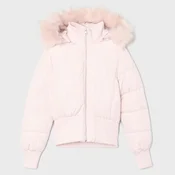 Cropp - Prošivena jakna s kapuljacom - pastelno pink