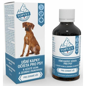 Topvet Kapljice za čiščenje ušes za pse 50 ml