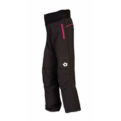 Softshell trousers - black with pink zippered pockets