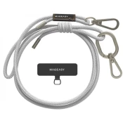 SWITCHEASY Telefon remen 6mm rögzítokártyával svetlo siva