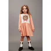 Otroška bombažna obleka Mini Rodini Bear