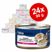 24x90g Feline Porta 21 hrana za mačke, piščanec z aloe vero