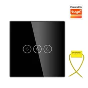 Wi-Fi smart prekidac svetla bez N provodnika 3x10A WFPS-G03/BK