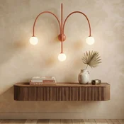 Opviq zidna lampa Vault 20950-G, 3 × G9, boja lososa
