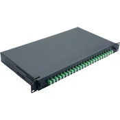 Kabinet NON Helos 375555 rack 1U, jeklo, črn