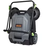 VEVOR Ročni pometalnik tal ročni potisk 111x65x106 cm siv