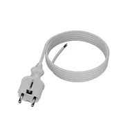 shumee 3 m priključni kabel z ravnim vtičem 250 V 16 A 3 x 1 mm2 IP44 H05VV-F PP-40H bel W-98373