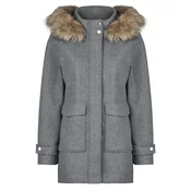 Only ONLBLAKE FUR HOOD PARKA COAT Siva