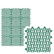 12 x mreža za trato, 50 x 50 cm, 3,00 m2, za trato, parkirišče, trato, gramoz, zeleno, 12 kosov