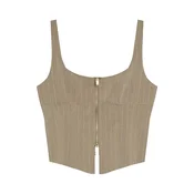 Bershka Top bež/kamela