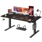 Songmics Višinsko nastavljiva miza 180x80 cm z USB-C priključkom