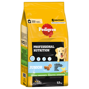20 % popusta na Pedigree Professional Nutrition suho pasjo hrano 12 kg! - Junior s perutnino in zelenjavo
