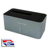 HDD DOCKING LC POWER LC-DOCK-U3-IV-1 USB3.0 2.5/3.5 SATA SILVER