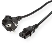 VALUE Napajalni kabel VALUE\, ravna IEC vtičnica\, črna\, 0\,6 m Value 19.99.1017 tok priklučni konektor  črna 0.60 m, (20414809)