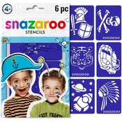 Snazaroo Šablone za barvanje obraza modre barve