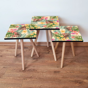 HANAH HOME Set 3 stocica 3Shp20 Multicolor