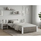 Postelja IKAROS 90 x 200 cm, antracit/bela Posteljno dno: Z lamelno posteljno dno, Vzmetnica: Brez vzmetnice