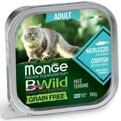 Bwild Pašteta za macke, Bakalar i povrce, 100g