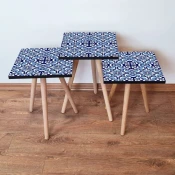 Hanah Home Set klub stocica 3Shp238, 3 komada, Siva