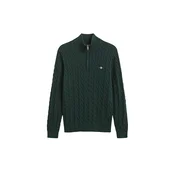 Gant Pulover 8050603 Temno zelena Regular Fit